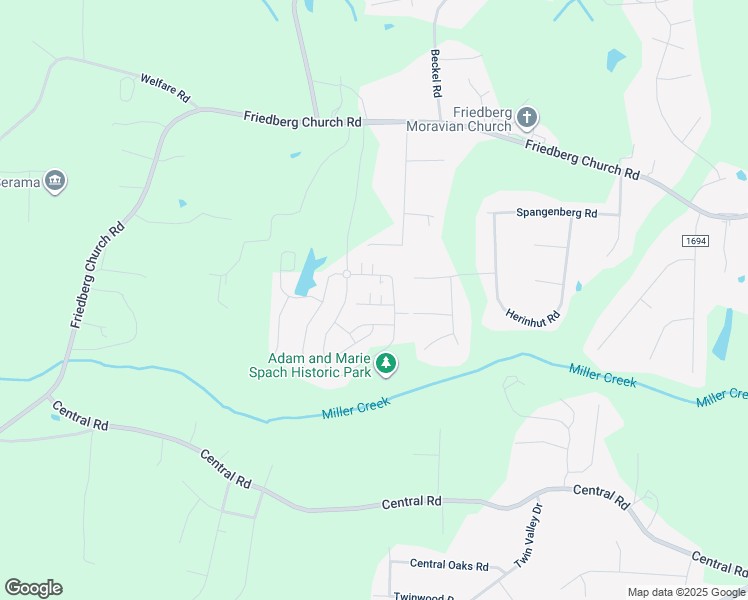 map of restaurants, bars, coffee shops, grocery stores, and more near 400 Watch Tower Court in Winston-Salem