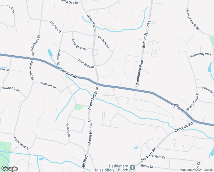 map of restaurants, bars, coffee shops, grocery stores, and more near 9424 Concord Road in Brentwood