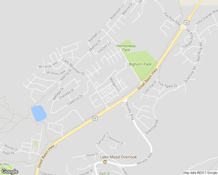 map of restaurants, bars, coffee shops, grocery stores, and more near 148 Tumbleweed Drive in Boulder City