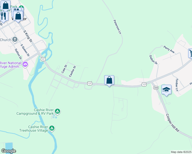 map of restaurants, bars, coffee shops, grocery stores, and more near 206 Peterson Lane in Windsor