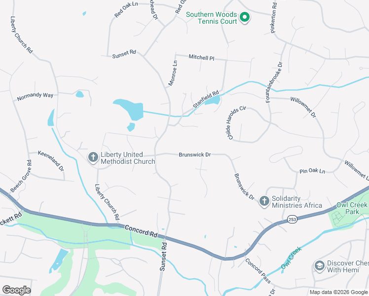 map of restaurants, bars, coffee shops, grocery stores, and more near 9624 Brunswick Drive in Brentwood