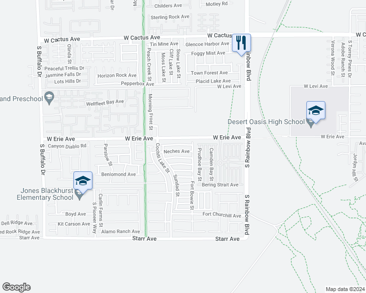 map of restaurants, bars, coffee shops, grocery stores, and more near 7167 Mineral Park Avenue in Las Vegas