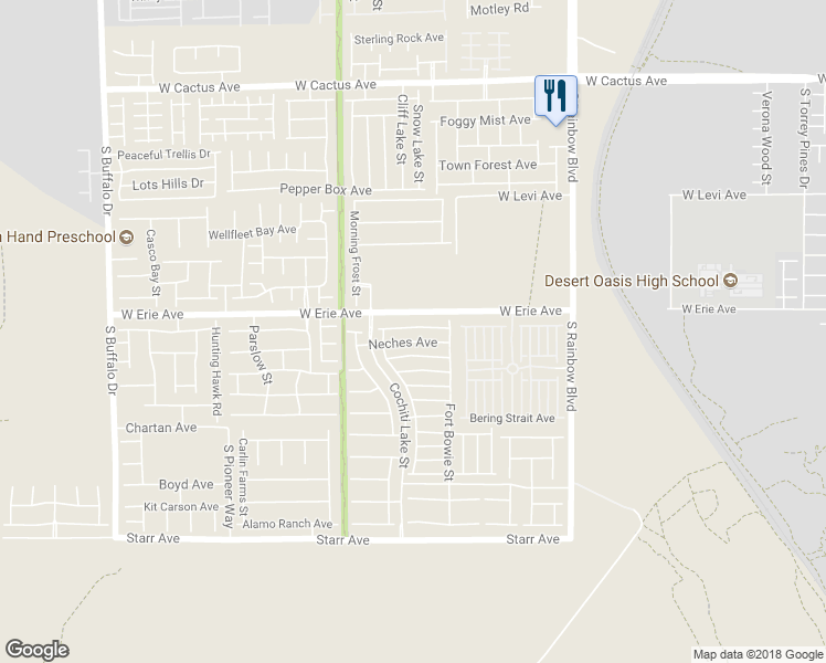 map of restaurants, bars, coffee shops, grocery stores, and more near 7207 Mineral Park Avenue in Las Vegas