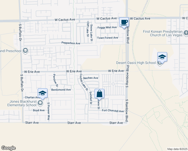 map of restaurants, bars, coffee shops, grocery stores, and more near 7167 Mineral Park Avenue in Las Vegas