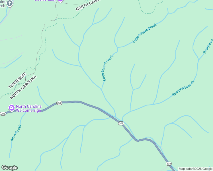 map of restaurants, bars, coffee shops, grocery stores, and more near 8232 North Carolina 208 in Marshall