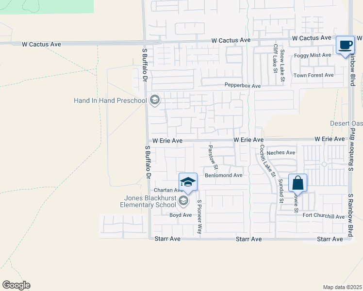 map of restaurants, bars, coffee shops, grocery stores, and more near 7646 Canyon Diablo Road in Las Vegas