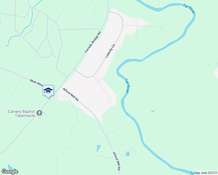 map of restaurants, bars, coffee shops, grocery stores, and more near 155 Grandview Drive in Louisburg