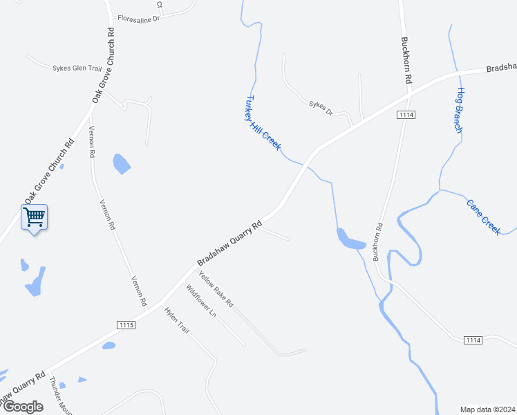 map of restaurants, bars, coffee shops, grocery stores, and more near 5615 Bradshaw Quarry Road in Efland