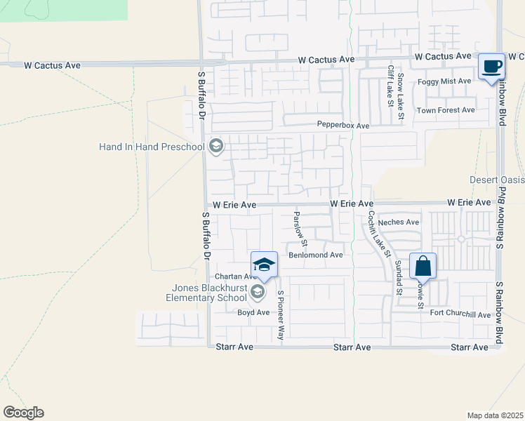 map of restaurants, bars, coffee shops, grocery stores, and more near 7622 Canyon Diablo Road in Las Vegas