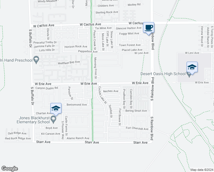 map of restaurants, bars, coffee shops, grocery stores, and more near 7240 Mineral Park Avenue in Las Vegas
