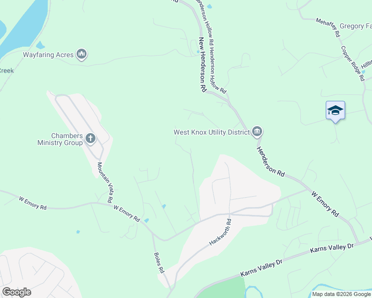 map of restaurants, bars, coffee shops, grocery stores, and more near 3735 Deer Valley Way in Knoxville