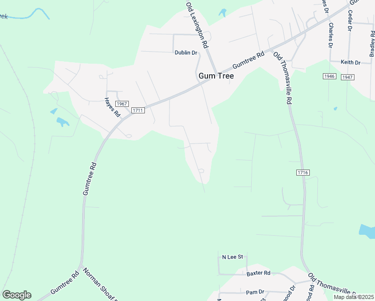 map of restaurants, bars, coffee shops, grocery stores, and more near Bobby Willard Road in Midway