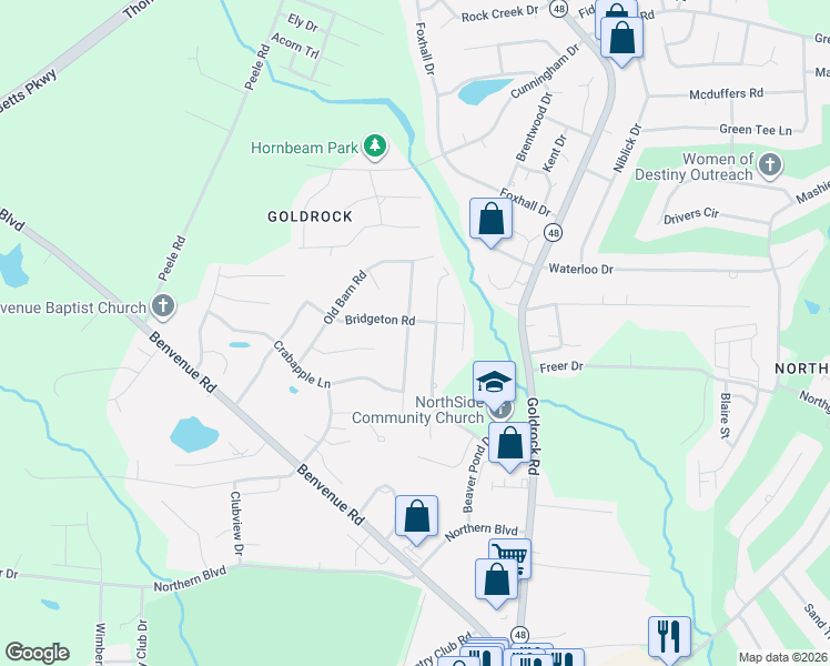 map of restaurants, bars, coffee shops, grocery stores, and more near 1733 Burnt Mill Road in Rocky Mount