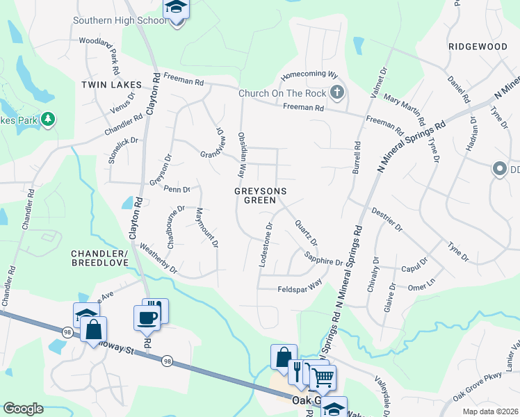 map of restaurants, bars, coffee shops, grocery stores, and more near 4 Evanwald Court in Durham
