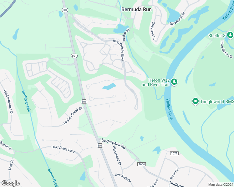 map of restaurants, bars, coffee shops, grocery stores, and more near 336 James Way in Bermuda Run