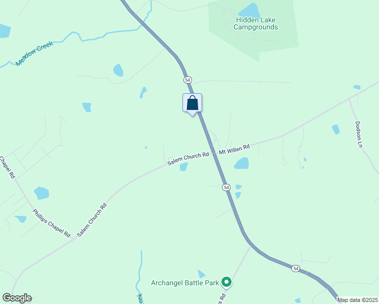 map of restaurants, bars, coffee shops, grocery stores, and more near 4045 Salem Church Road in Haw River