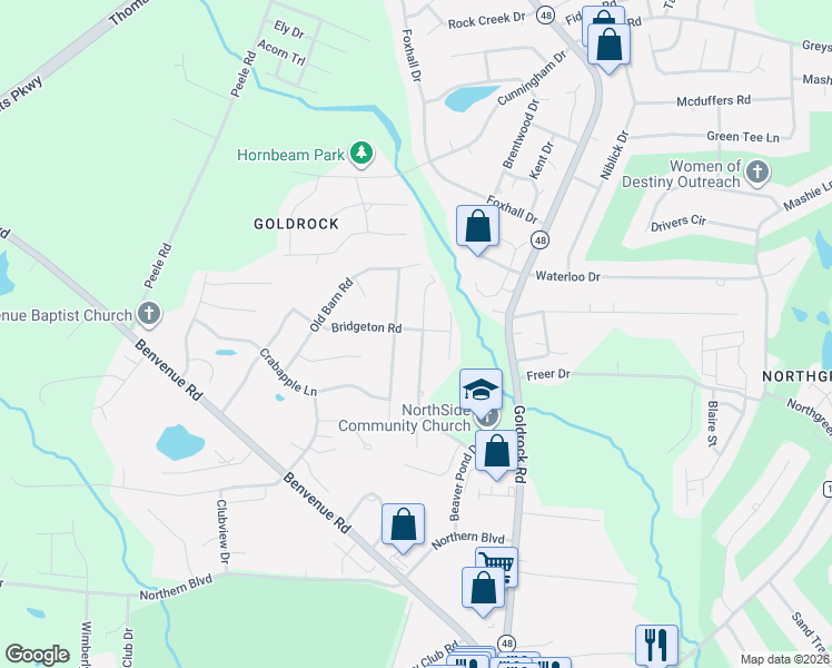 map of restaurants, bars, coffee shops, grocery stores, and more near 1733 Burnt Mill Road in Rocky Mount