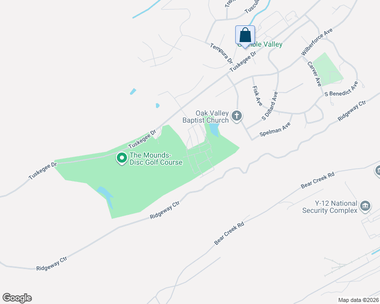 map of restaurants, bars, coffee shops, grocery stores, and more near 140 Oppenheimer Way in Oak Ridge