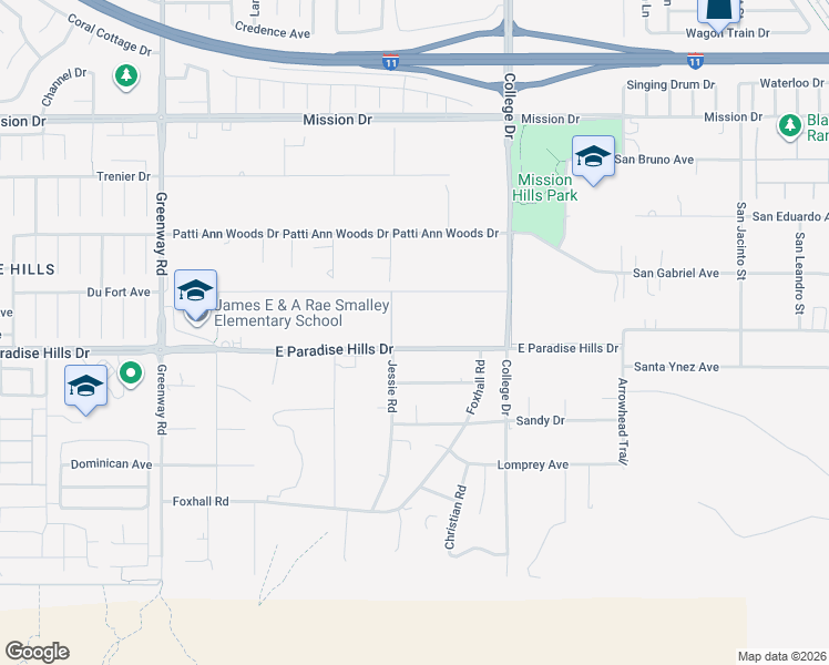 map of restaurants, bars, coffee shops, grocery stores, and more near 410 East Paradise Hills Drive in Henderson