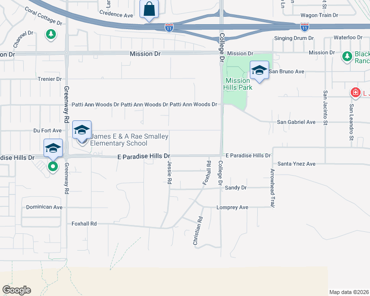 map of restaurants, bars, coffee shops, grocery stores, and more near 430 East Paradise Hills Drive in Henderson