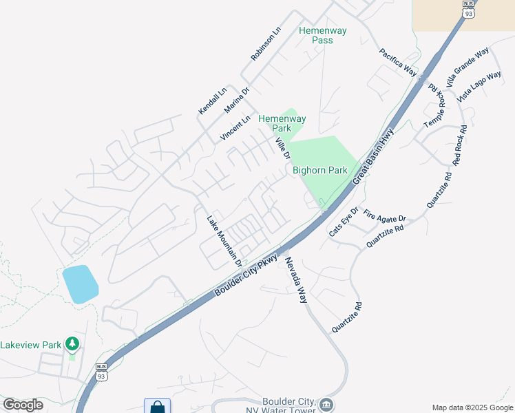 map of restaurants, bars, coffee shops, grocery stores, and more near 230 Morgyn Lane in Boulder City