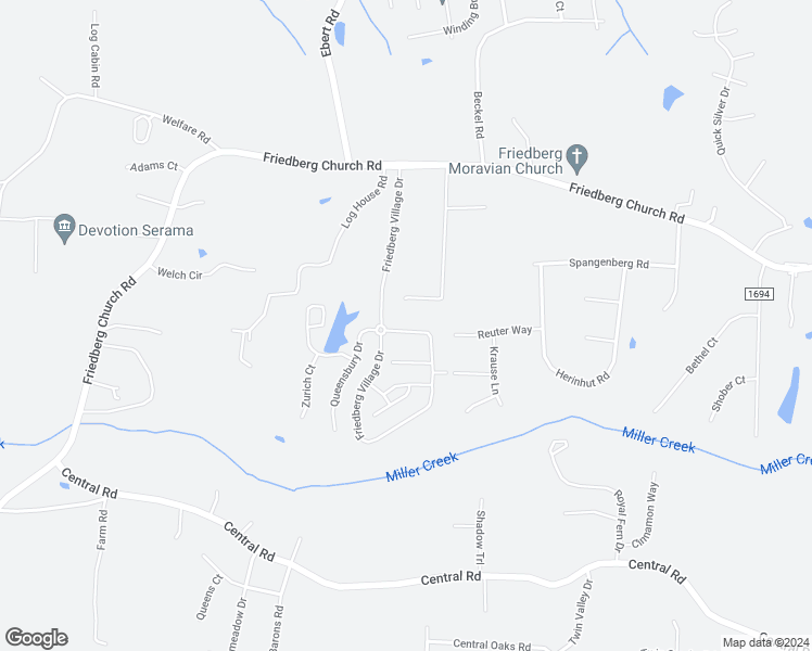 map of restaurants, bars, coffee shops, grocery stores, and more near 301 Castellum Square in Winston Salem