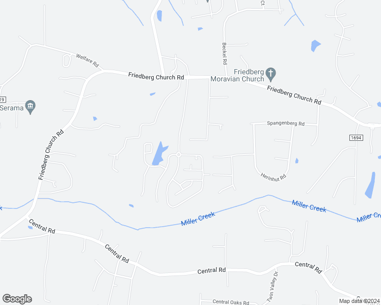 map of restaurants, bars, coffee shops, grocery stores, and more near 301 Castellum Square in Winston Salem