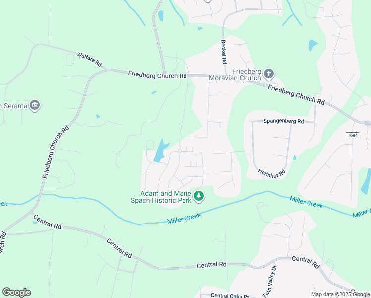 map of restaurants, bars, coffee shops, grocery stores, and more near 101 Castellum Square in Winston-Salem