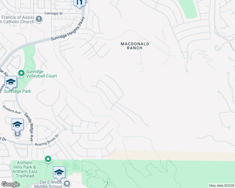map of restaurants, bars, coffee shops, grocery stores, and more near 2092 Havensight Lane in Henderson