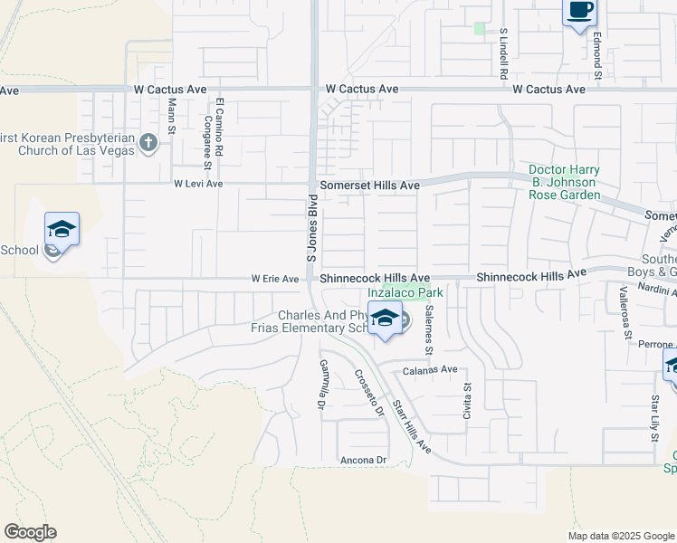 map of restaurants, bars, coffee shops, grocery stores, and more near 5994 Attavilla Drive in Las Vegas