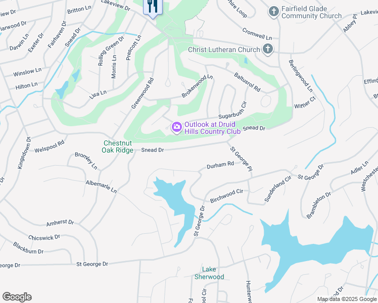 map of restaurants, bars, coffee shops, grocery stores, and more near 206 Dublin Lane in Crossville