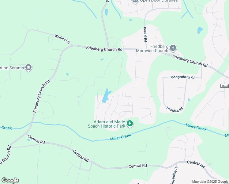map of restaurants, bars, coffee shops, grocery stores, and more near 50 Queensbury Drive in Winston-Salem