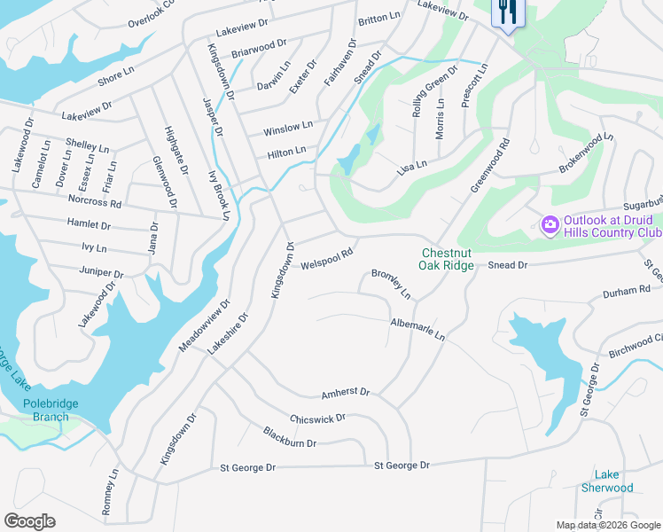map of restaurants, bars, coffee shops, grocery stores, and more near 111 Warrington Road in Crossville