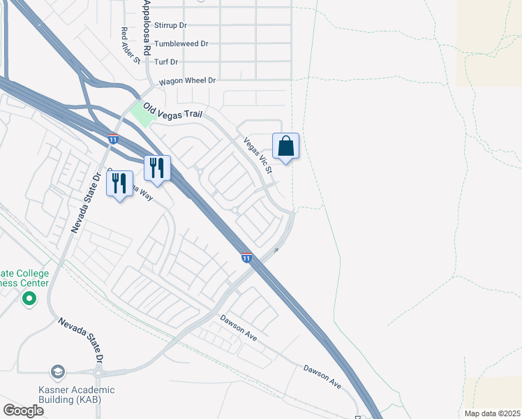 map of restaurants, bars, coffee shops, grocery stores, and more near 2562 Velez Valley Way in Henderson