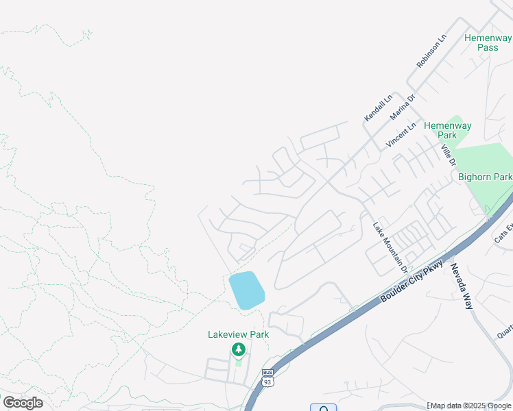 map of restaurants, bars, coffee shops, grocery stores, and more near 598 Lake Superior Lane in Boulder City