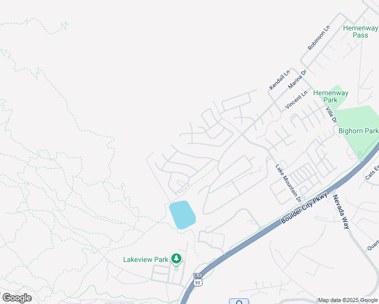 map of restaurants, bars, coffee shops, grocery stores, and more near 598 Lake Superior Lane in Boulder City