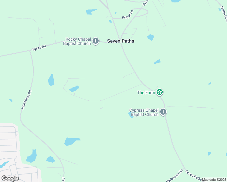 map of restaurants, bars, coffee shops, grocery stores, and more near 118 A F Moore Road in Spring Hope