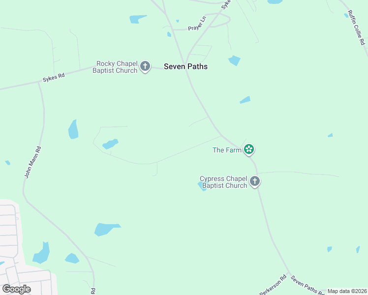 map of restaurants, bars, coffee shops, grocery stores, and more near 118 A F Moore Road in Spring Hope