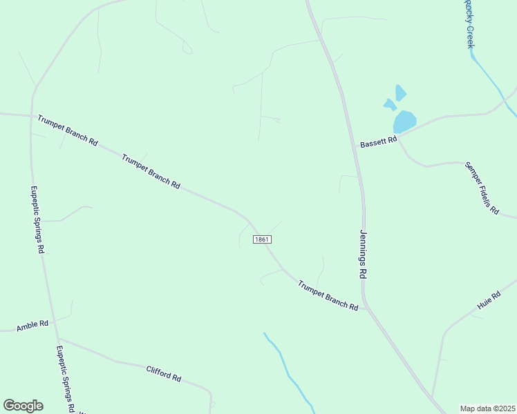 map of restaurants, bars, coffee shops, grocery stores, and more near 238 Trumpet Branch Road in Olin