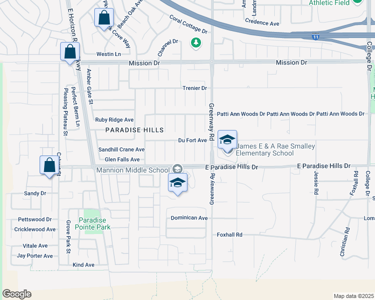 map of restaurants, bars, coffee shops, grocery stores, and more near 1070 Plantation Rose Court in Henderson