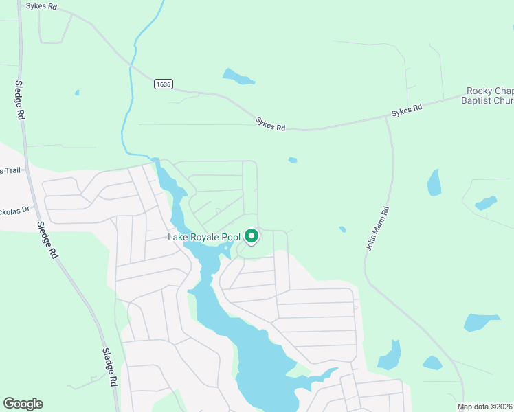 map of restaurants, bars, coffee shops, grocery stores, and more near 175 Creek Drive in Louisburg