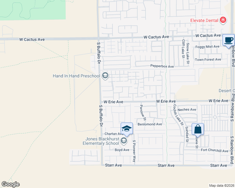map of restaurants, bars, coffee shops, grocery stores, and more near 7646 Flounder Bay Avenue in Las Vegas