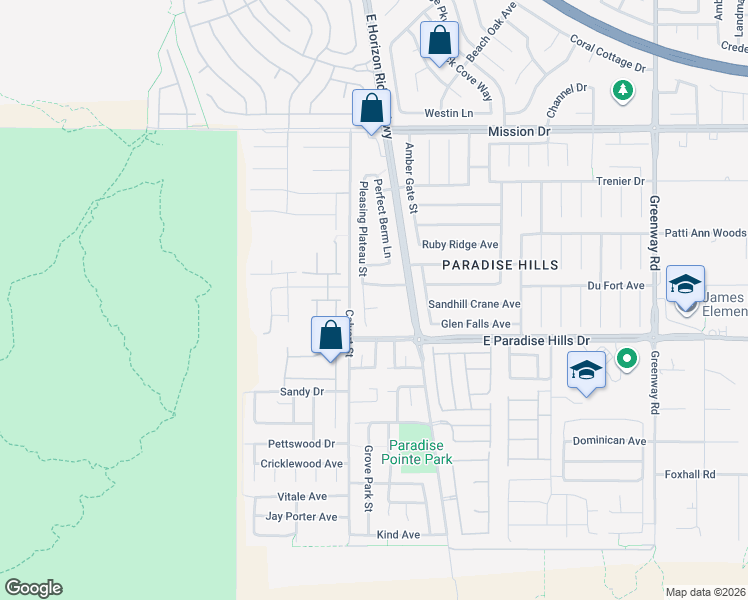 map of restaurants, bars, coffee shops, grocery stores, and more near 32 Glaring Court in Henderson