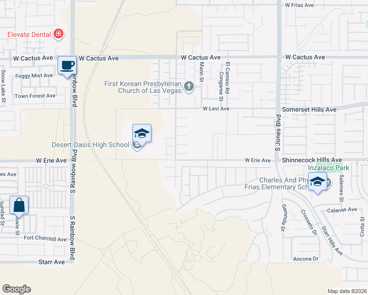 map of restaurants, bars, coffee shops, grocery stores, and more near 6494 Little Harbor Court in Las Vegas