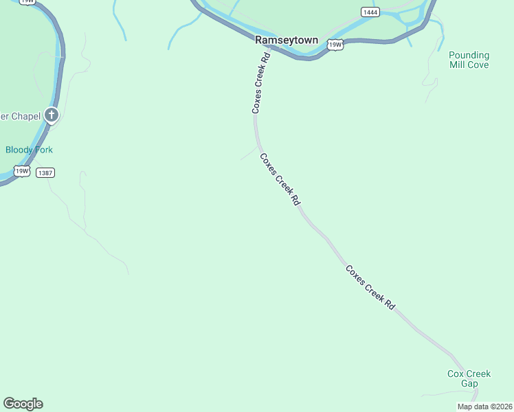 map of restaurants, bars, coffee shops, grocery stores, and more near in Ramseytown