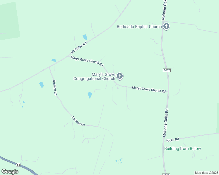 map of restaurants, bars, coffee shops, grocery stores, and more near 3833 Marys Grove Church Road in Haw River