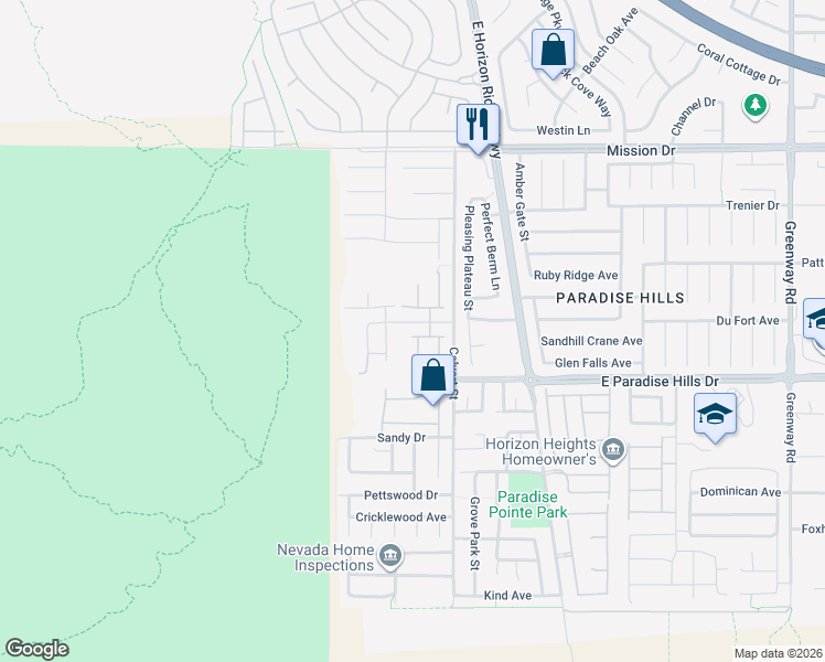 map of restaurants, bars, coffee shops, grocery stores, and more near 112 Newmiller Street in Henderson