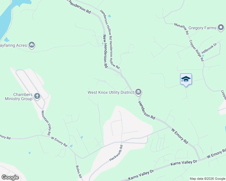 map of restaurants, bars, coffee shops, grocery stores, and more near 3817 Proffitt Lane in Knoxville