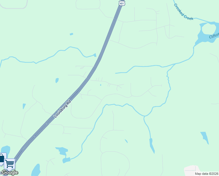 map of restaurants, bars, coffee shops, grocery stores, and more near 60 Green Bark Drive in Youngsville