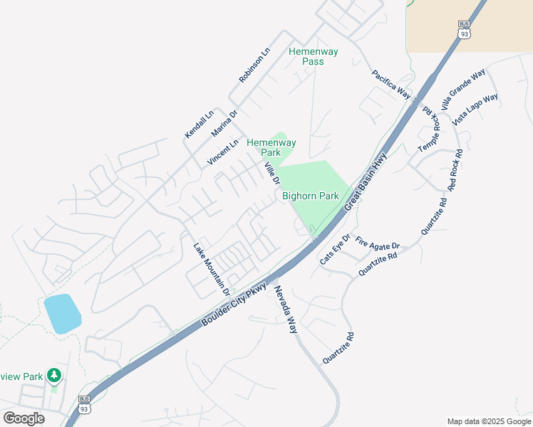 map of restaurants, bars, coffee shops, grocery stores, and more near 237 Big Horn Drive in Boulder City
